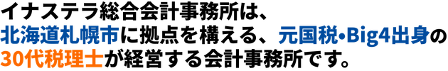 イナステラ総合会計事務所の説明